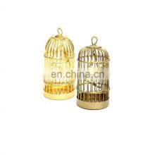 Gold Plated Tea Light Candle Bird Cage thumbnail-1