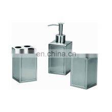 Stainless Steel 3pcs Bathroom Set Sanitary Ware Square Mat Finishing Bathroom Accessories Set thumbnail-1