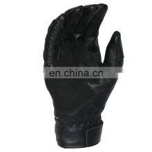 Men's Vintage Goatskin Leather Motorcycle Riding Gloves Gel Padded Hand Protective Safety Racing Glove Waterproof Bicycle Gloves thumbnail-3