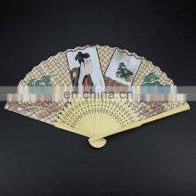 High Quality Personalized Fashion Couloured Printed Bamboo Hand Fan For Promotion Or Event thumbnail-4