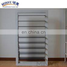 Aluminum Exterior Glass Shutter Window for Residential Use