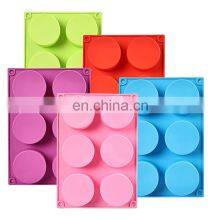 6 Cup Steamed Cake Mold Colorful DIY Dessert Western Baking Silicon Cake Mold Kitchen Baking Food Grade Silicone Cake Pan thumbnail-5