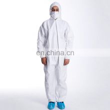 Disposable Protective Coverall SMS Pp+Pe+Taped Seams Coated Coverall Antistatic Jackets