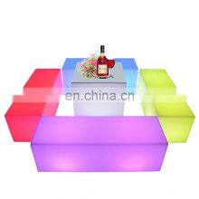 Illuminated Night Club Outdoor Garden Event Party Hookah Lounge Glowing Light up Led Furniture Stool Tables and Chairs Sofa Set thumbnail-3