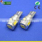 High Quality 5630 Smd 6 Led Car Led Light China T10 T10 6SMD Car Led Bulb