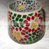 Turkish Mosaic Lamp Glass Candle Containers