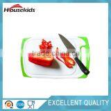 3-Piece Dishwasher Safe Plastic Cutting Board Set With Non-Slip Feet and Deep Drip Juice Groove, White With Lime Green thumbnail-5