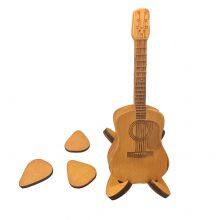 Wooden Acoustic Guitar Pick Box