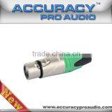 Green Preminum 3 Pin XLR Female Connector XLR197GR thumbnail-1