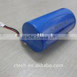 3.6V ER34615 Lithium Primary Battery With High Capacity 19Ah With Connector