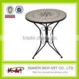 2015 New Design Patio Mosaic Table Metal Garden Outdoor Mosaic Table Furniture thumbnail-2