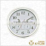 Plastic Wall Clock With Hygrometer and Thermometer thumbnail-1