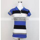 Wholesale Bulk Striped Screen Printing Polo t Shirts thumbnail-2