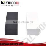 Exquisite Black or White Wooden Pen Box Hinged