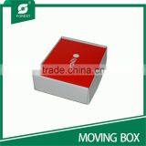 WHITE CARDBOARD FOLDING MOVING PAPER BOX thumbnail-4