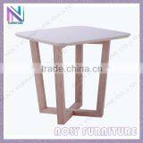 Modern Cross Design Corner Table Wooden Corner Table for Living Room thumbnail-1
