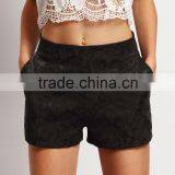 Garment Wholesale Jaquard Fabric Women Shorts thumbnail-1