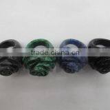 China Most Popular Special Gemstone Stainless Steel Ring thumbnail-2