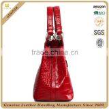 S357-A2307 Gorgeous Red Handbags Elegant Lady Satchels Factory Price Crocodile Handbags 2015 Leather thumbnail-5