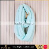 Nice look fashion light color winter magic scarf from China