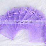 White Lace Drawstring Wedding Organza Bag White Organza Pouch thumbnail-6