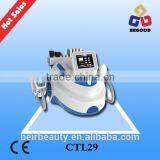 HOT! 5 Handpieces Body Weight Loss Slimming Fat Freezing Criolipolisis Machine With Cavitation and Rf, Criolipolisis