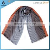 fashion ladie rayon grey striped scarf