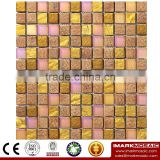 IMARK Electroplated Color Glass Mix Ceramic Mosaic Tiles (IXGC8-059) for back splash mosaic wall art