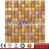 IMARK Electroplated Color Glass Mix Ceramic Mosaic Tiles (IXGC8-059) for back splash mosaic wall art