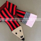 fashion wholesale custom cheap knitting pencil scarf
