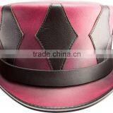 Steampunk QUINN Genuine Cowhide Leather Top Hat 2 Colors