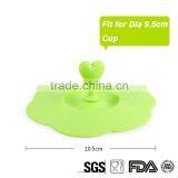 Creative Cute Love-heart Anti-dust Cup Cover Silicone Drinking Glass Cover thumbnail-4
