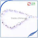 Round Silver Bead Catholic Rosary thumbnail-2