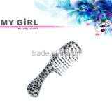 MY GIRL 2016 New Arrival Natural Design Vintage Gray Leopard Hot Transfer Printing Long Handle Combs thumbnail-1