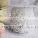 3+13MM 42M/Roll Plum Flower Imitation Pearls Bead Garland Wedding Pearl Beads Garland Centerpiece Flower/table Decoration