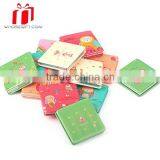 High Quality Mini Leather Compact Mirror/ Fashionable Love Theme Pu Leather Compact Mirror