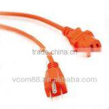 High Quality Orange Color PVC Jacket US Type Power Cord thumbnail-1