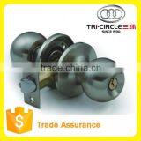 Tri-Circle Three Lever Tubular Knob Office Lock For Entrance Kwikset Schlage 3871AB thumbnail-5