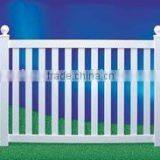 CLOSED PICKET BALL CAPS FENCE