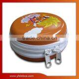 Round Cosmetic Packaging Box With Zipper
