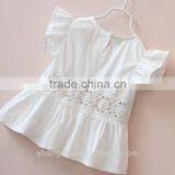 Little Girls Pure White Summer Casual Dress Beautiful Kids White Lace Flower Girl Dress Little Girls Cotton Summer Dresses thumbnail-1