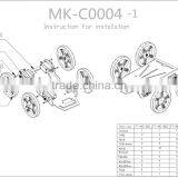 MK 4WD Mini Robot Mobile Platform Kit A MK-C0004-1 thumbnail-2