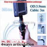 Car Maintenence Detection Tool 4ways Articulating Video Borescope Videoscope 3.9mm Industrial Endoscope With Joystick Control thumbnail-1