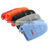 Silicone Remote Smart Control Key 5 Button Car Key Case Cover for Jeep or for Dodge for Chrysler for Fiat thumbnail-2
