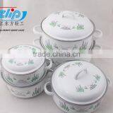 5Pcs Casserole Belly Shape W/Metal Cover Light Color Decor thumbnail-5