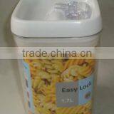 1.7L Square Plastic Airtight Food Container