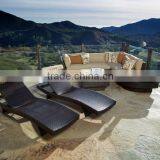 2017 Trade Assurance Best Selling Cheap Adjustable Swimming Poolside Used pe Rattan Chaise Lounge Chair thumbnail-1