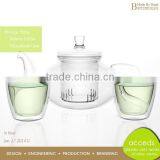 Creative Microwave Pyrex Glass Heat Resistant Tea Pot Set Arabic thumbnail-3