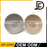 Eco Friendly 7.5 Inch Round Shaped Plain Brown Porcelain Bowls for Hotel and Restaurant