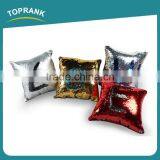 Toprank Newest Creative Two Tone Glitter Decorative Sequin Throw Pillow Mermaid Reversible Sequin Cushion